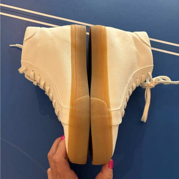 MADEWELL Sidewalk High-Top Sneakers in Recycled Canvas 8.5 - Picture 6 of 9